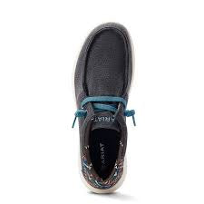 Mens charcoal blue Aztec hilo