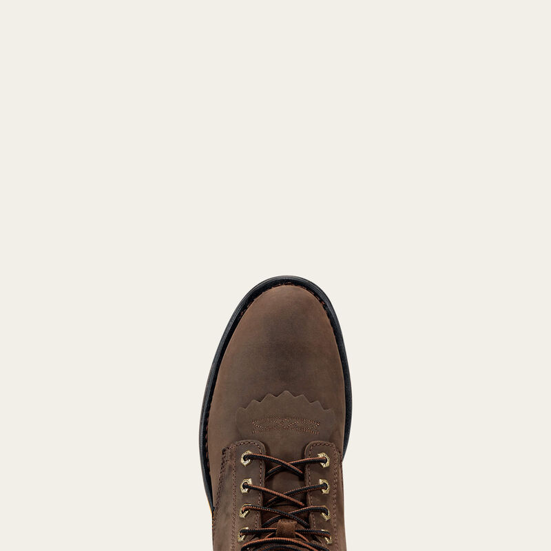Ariat WorkHog 8-inch Waterproof Work Boot toe detail
