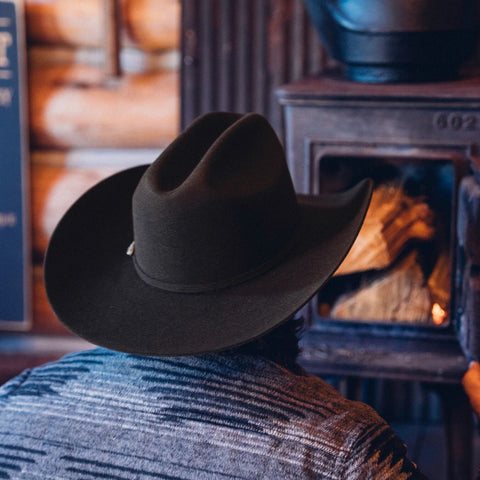 Stetson Skyline 6X Cowboy Hat – Chocolate – 7540 profile alternate lifestyle view