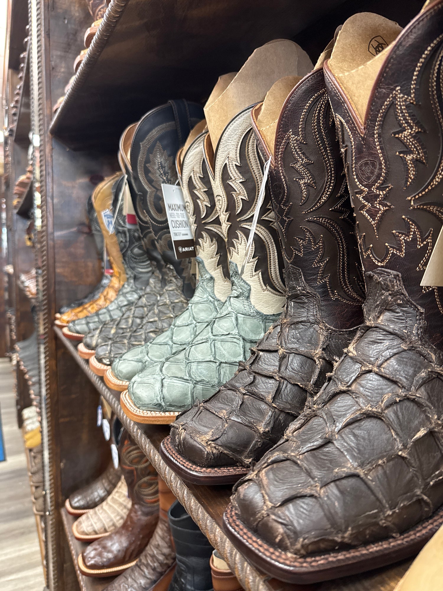 Pirarucu Boots | Exotic Fish Leather