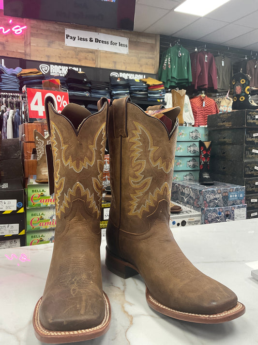 McAllen Wmns brown square toe boot