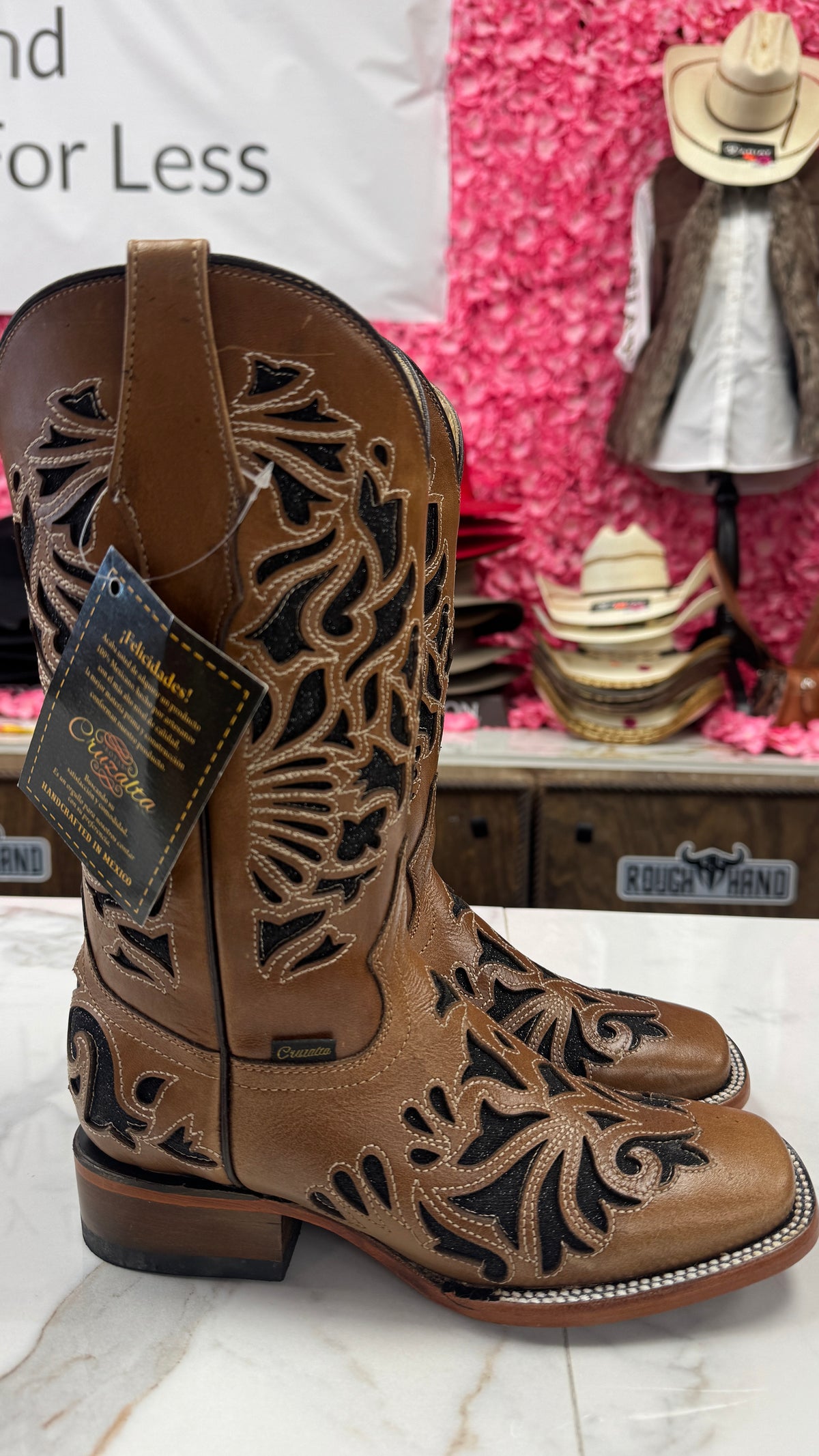 Cruzalta women’s boots brown leather