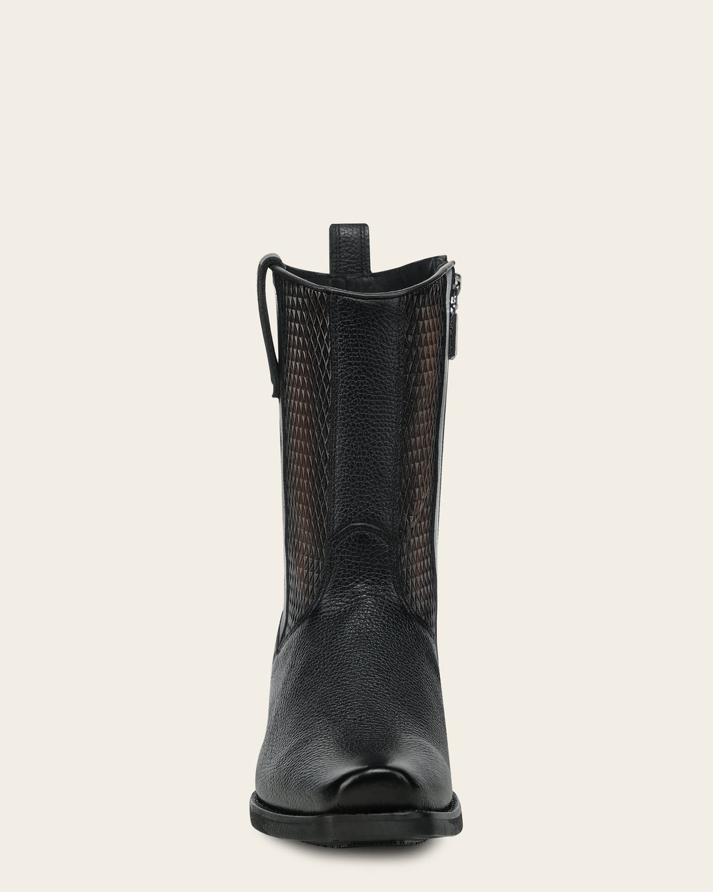 URBAN BOOT IN GENUINE ITALIAN DEER BLACK AND BOVINE LEATHER
