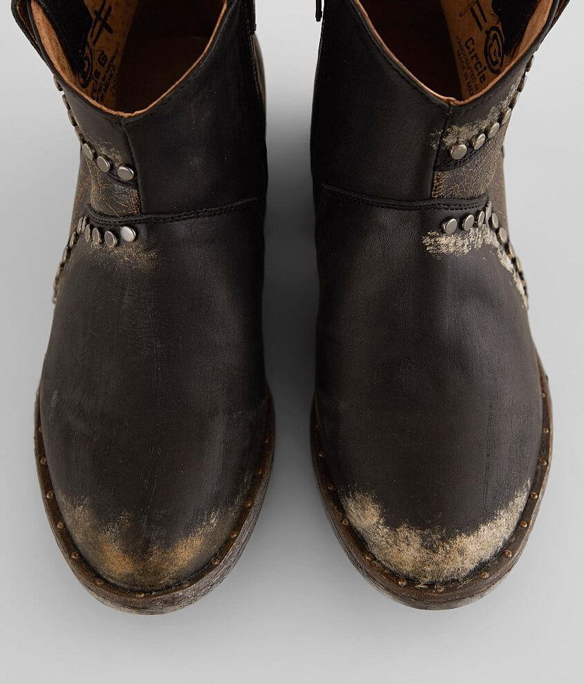 Circle G Leather Western Ankle Boot