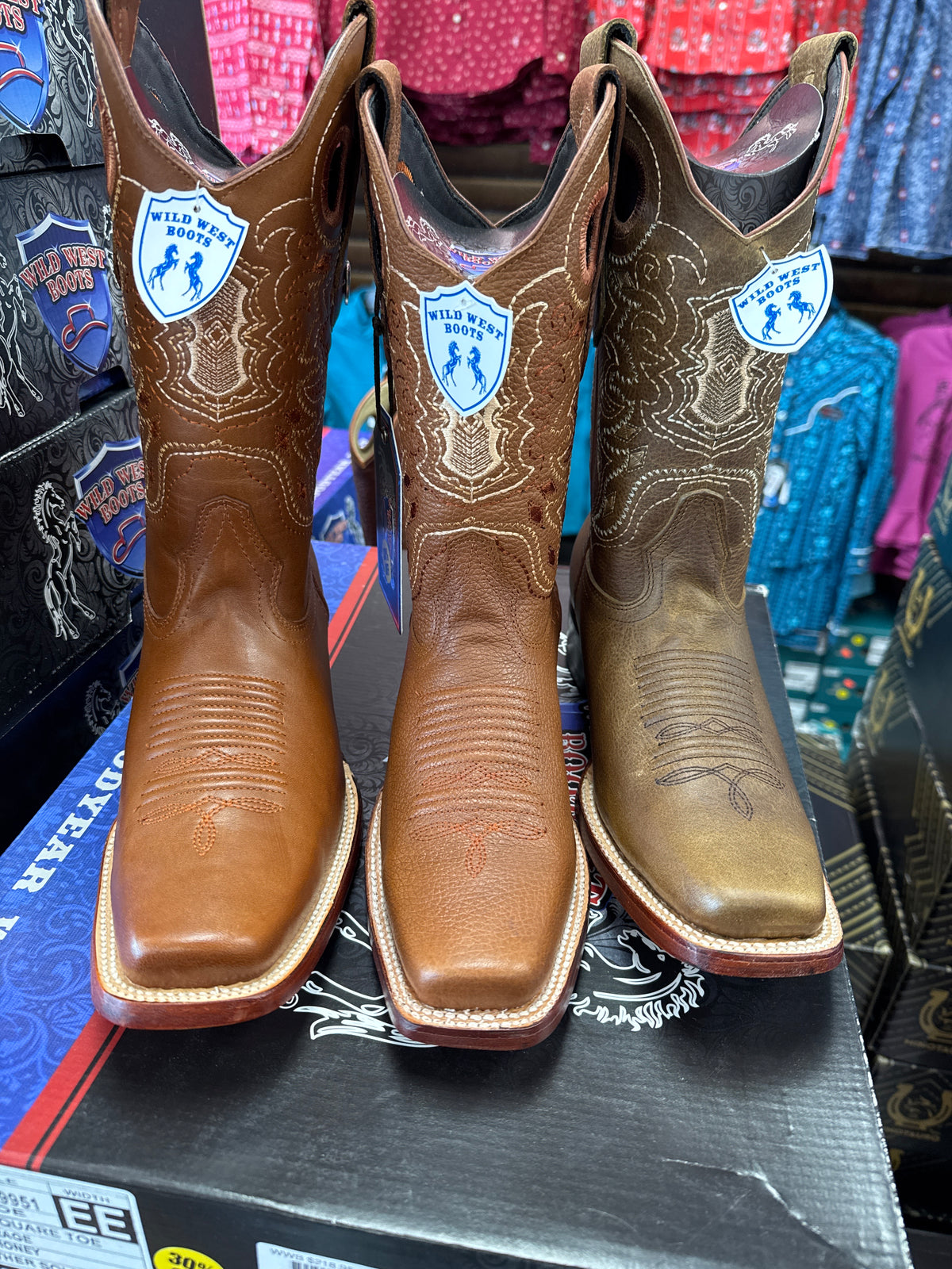 Wild West Boots Rodeo Square toe