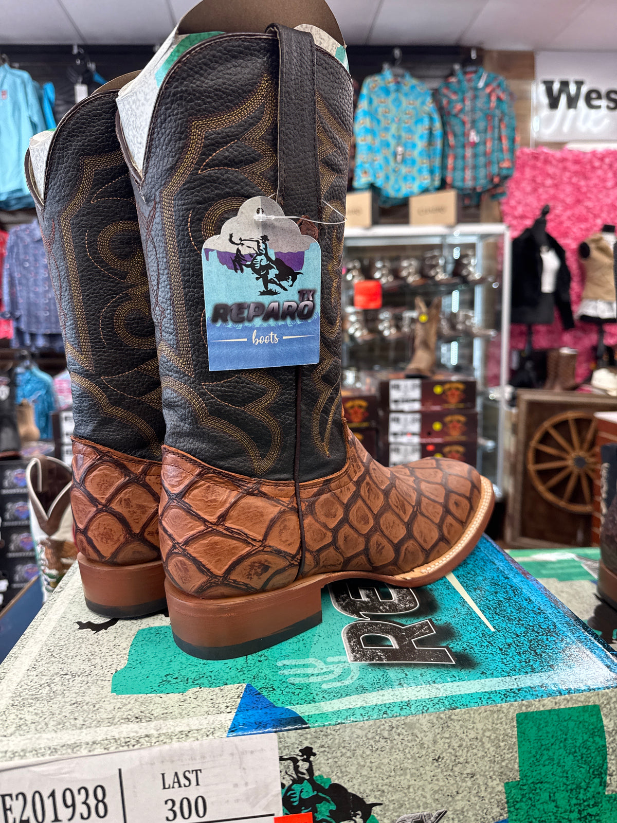 Reparo TX Cognac Monster Fish Men’s Boots