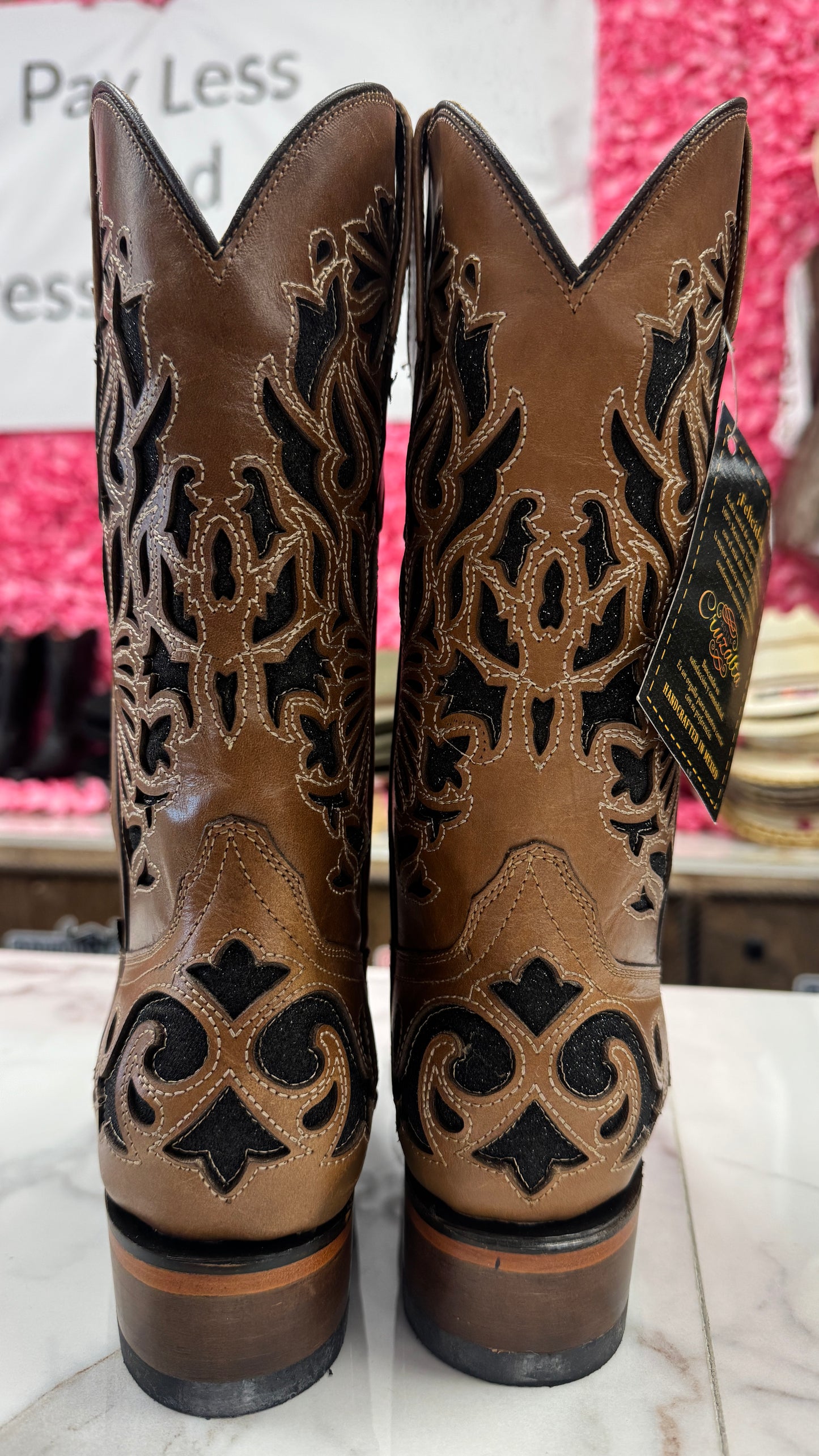 Cruzalta women’s boots brown leather