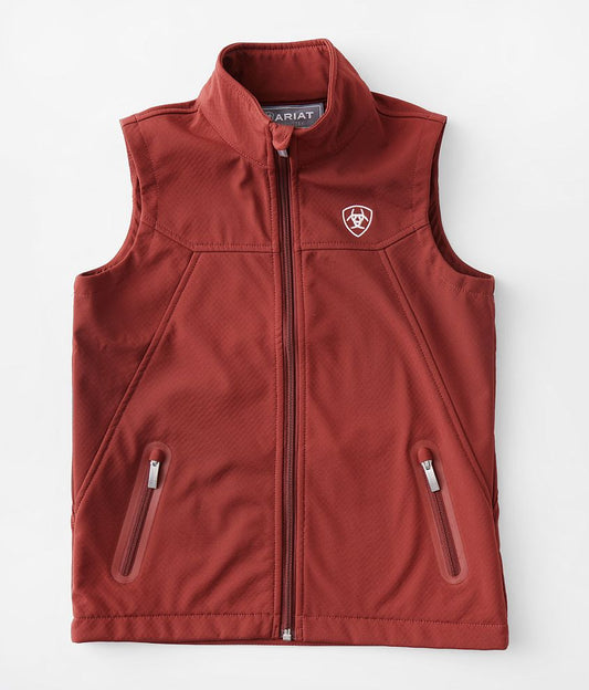 WOMEN'S ARIAT NEW TEAM SOFTSHELL VEST FIRED BRICK