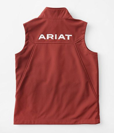 WOMEN'S ARIAT NEW TEAM SOFTSHELL VEST FIRED BRICK