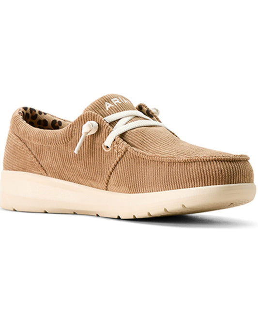 ARIAT WOMEN'S HILO CORDUROY CASUAL SHOES - MOC TOE