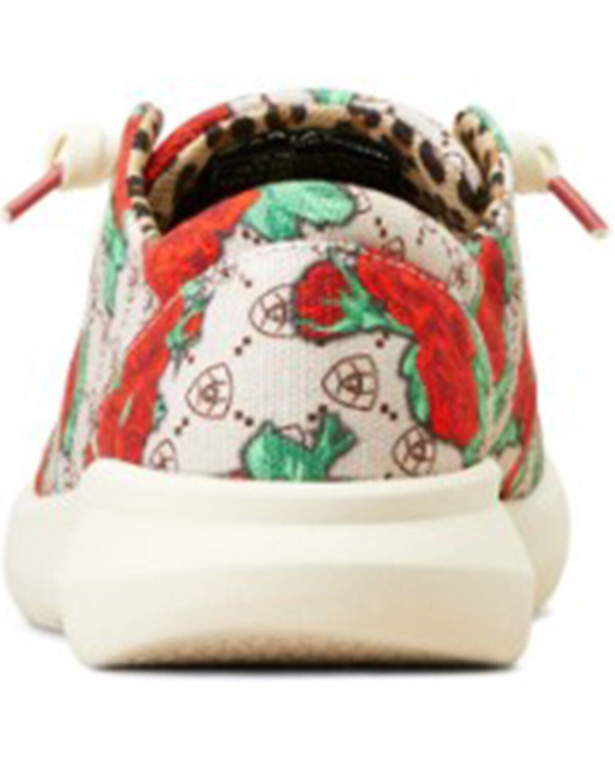 ARIAT WOMEN'S HILO ROSE LOGO PRINT CASUAL SHOES - MOC TOE