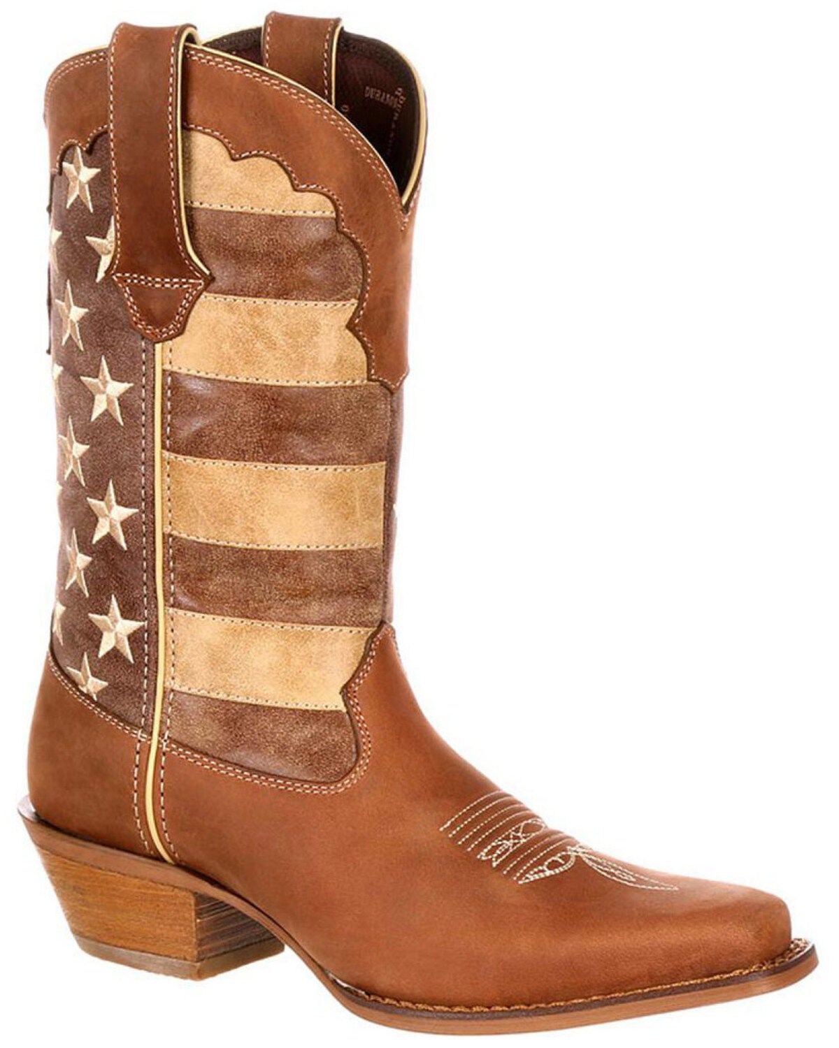 DURANGO WOMEN'S DISTRESSED FLAG WESTERN BOOTS