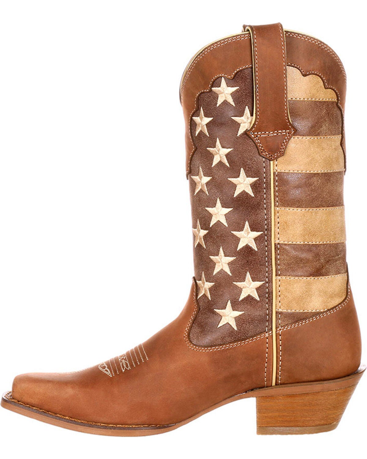 DURANGO WOMEN'S DISTRESSED FLAG WESTERN BOOTS