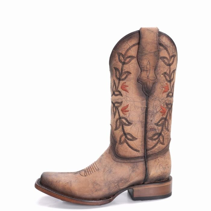 Circle G Womens Floral Embroidered Cowboy Boots