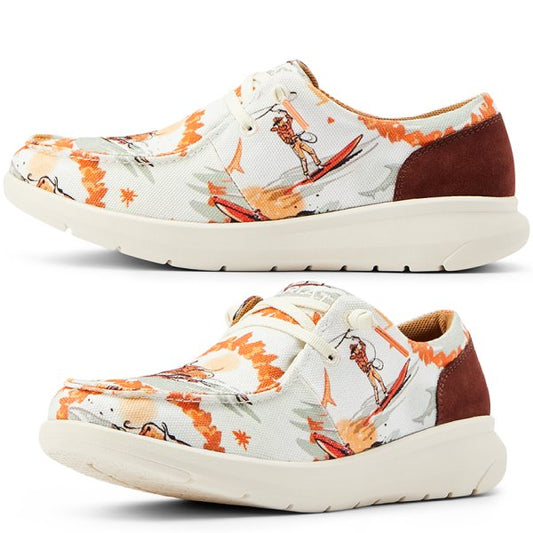 womens surfing longhorn print hilo