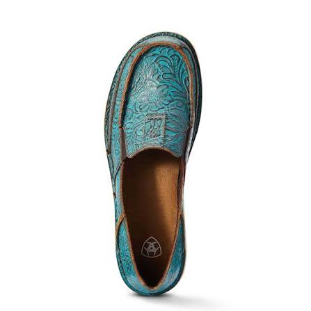 Women’s brushed turq floral emboss cruiser