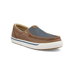 twisted X slip on toasted coconut & blue steel Wms