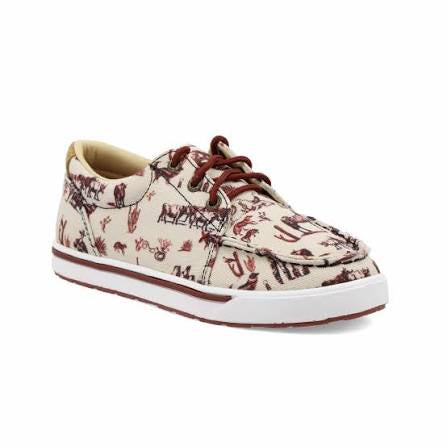 Kids twisted x kicks maroon & ivory