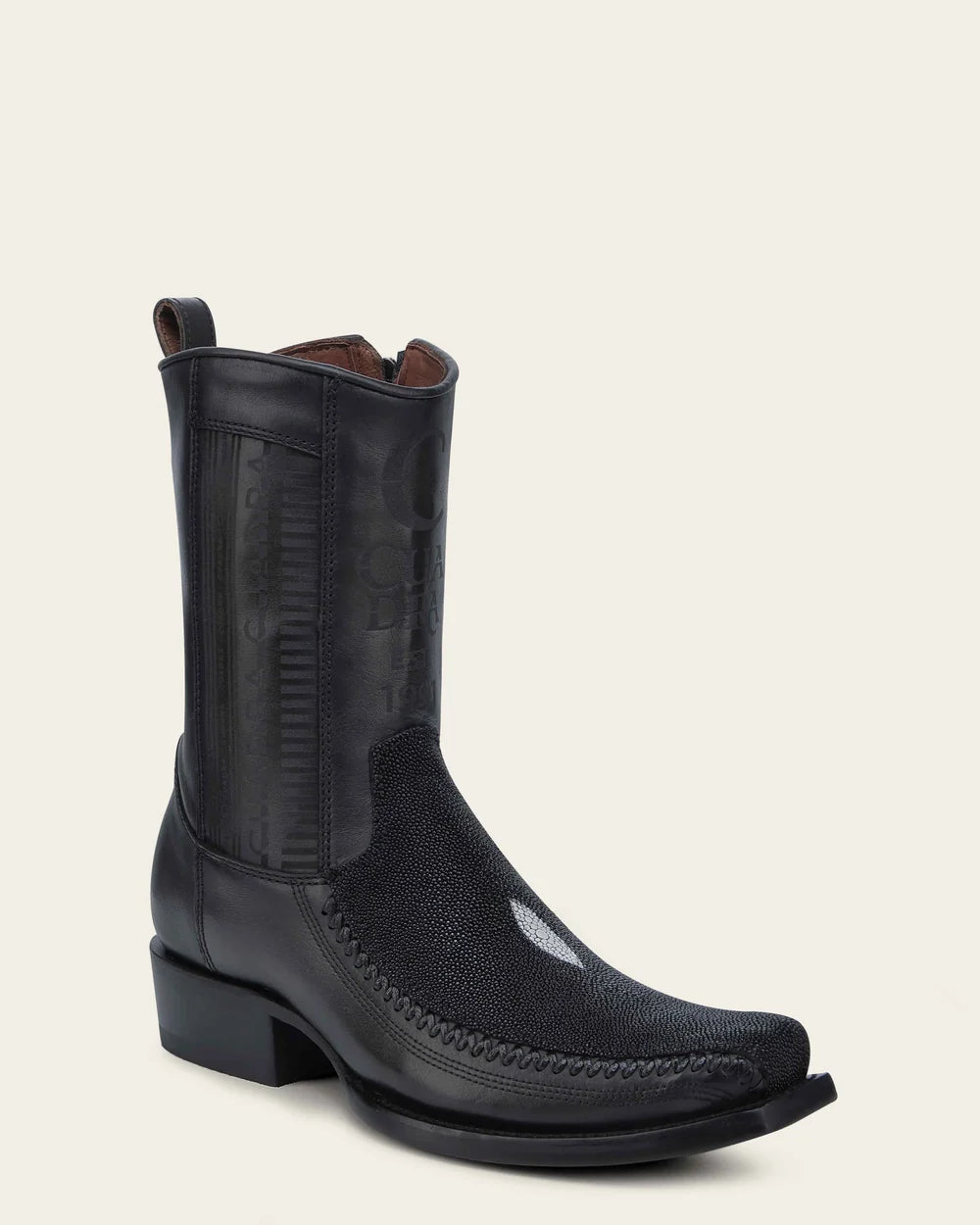 Cuadra Men's Stingray Cowboy Boots – Black
