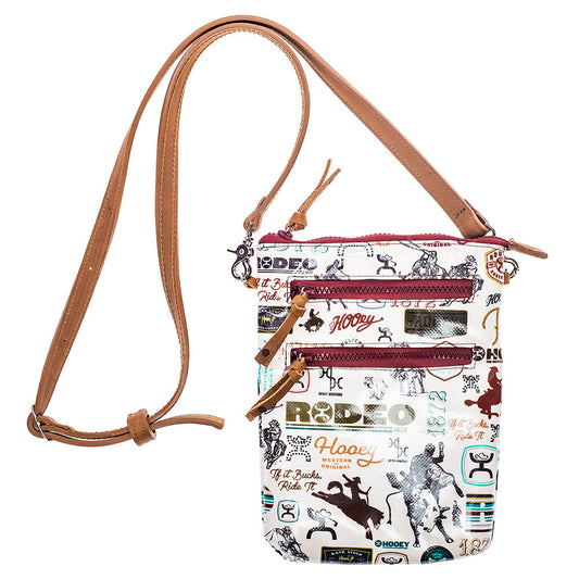 “Hooey Rodeo” cream burgundy Crossbody