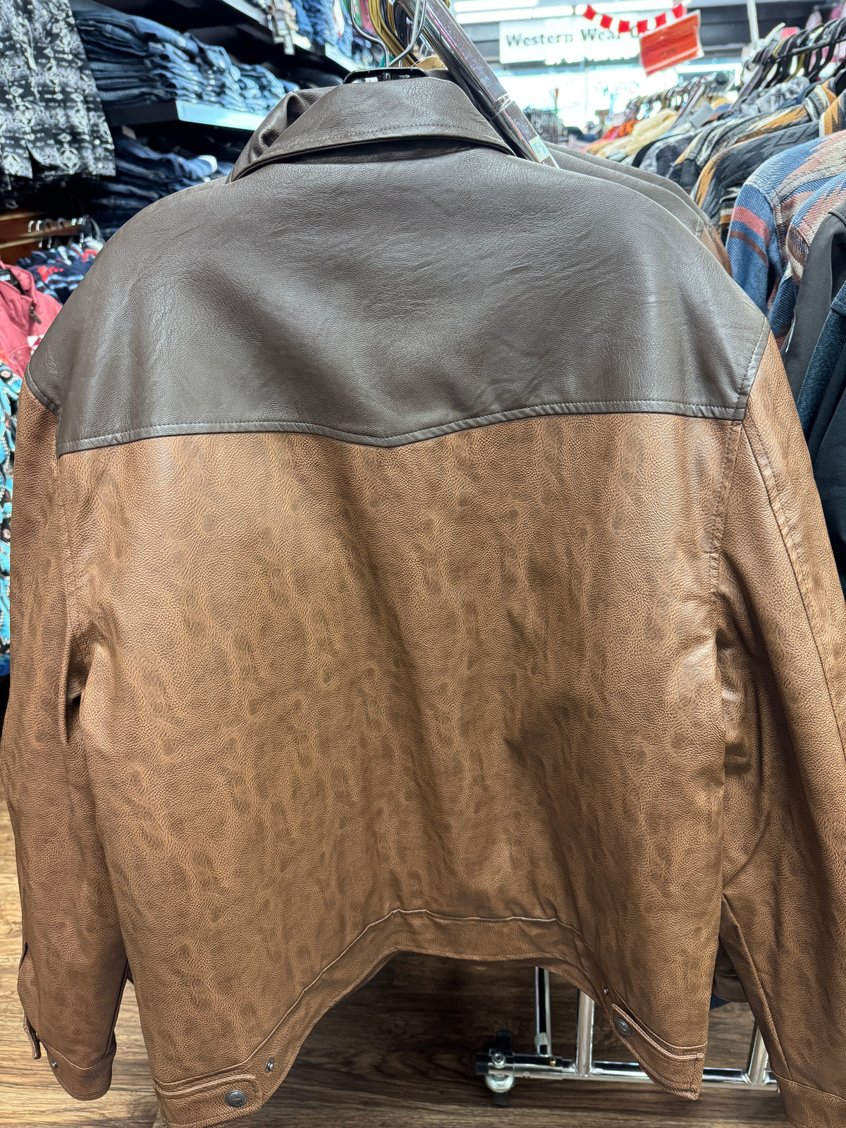 Cripple Creek Ranchwear Two-Tone Leather Jacket