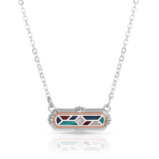 Montana SilverSmiths Western Mosaic Bar Necklace