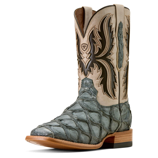 Ashwood Wide Square Toe Cowboy Boot (Pirarucu)