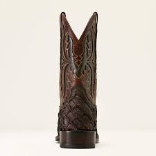 Men's Ariat Ashwood Wide Square Toe Cowboy Boot JAVA PIRARUCU|DEEP CHOCOLATE