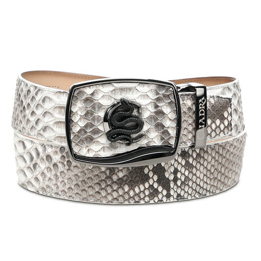 CUADRA BELT PYTHON BACK PLUNG NATURAL -BC482