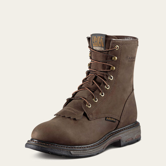 Ariat WorkHog 8-inch Waterproof Work Boot front three-quarter view