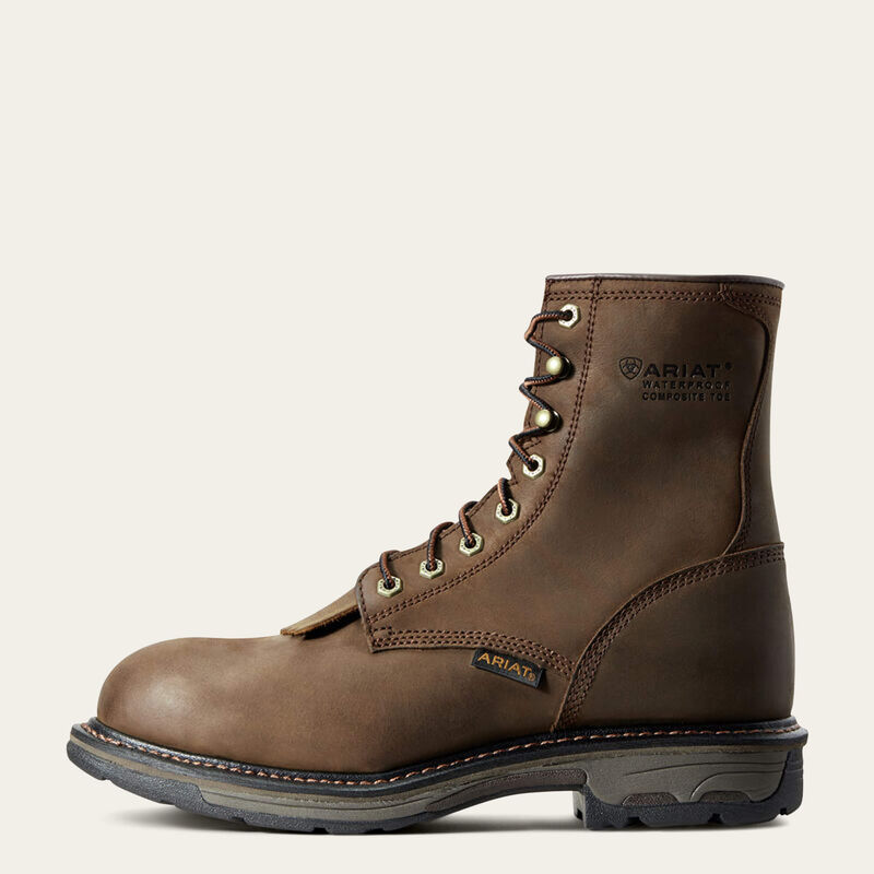 Ariat WorkHog 8-inch Waterproof Composite Toe Work Boot side view
