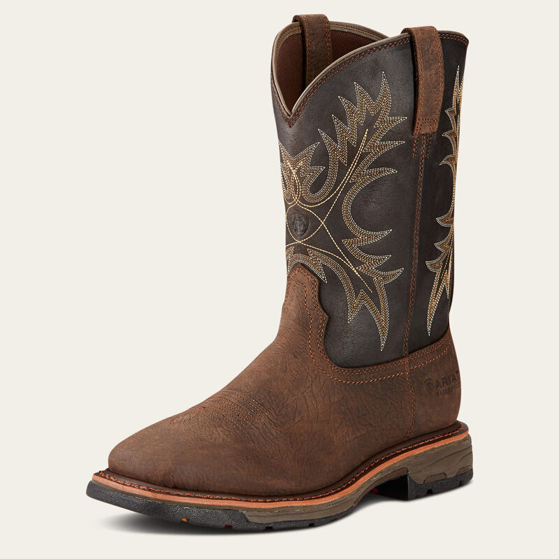 Ariat WorkHog Waterproof Work Boot front three-quarter view