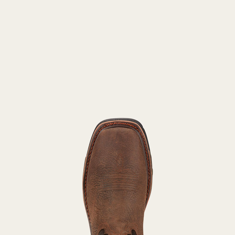 Ariat WorkHog Waterproof Work Boot toe detail