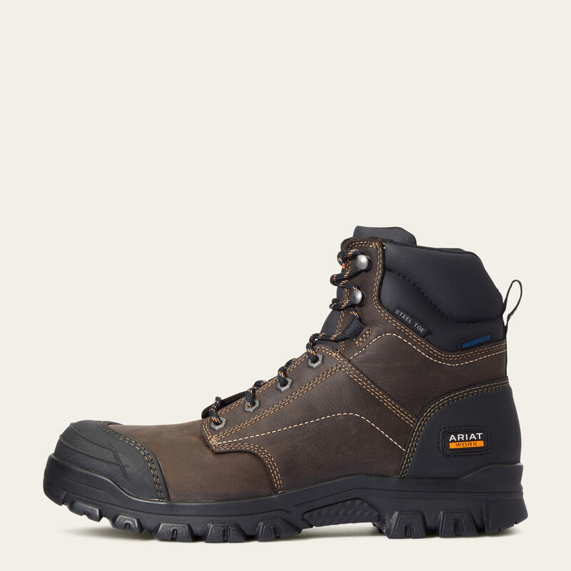 Ariat Treadfast 6-inch Waterproof Steel Toe Work Boot side view