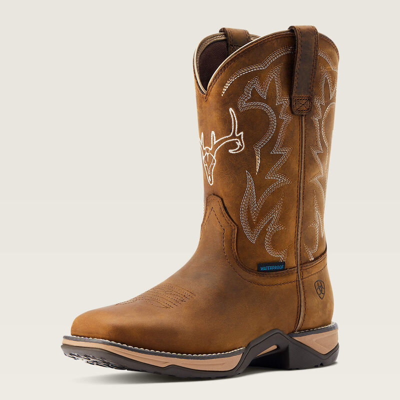 Ariat Anthem Deer Waterproof Western Boot front three-quarter view