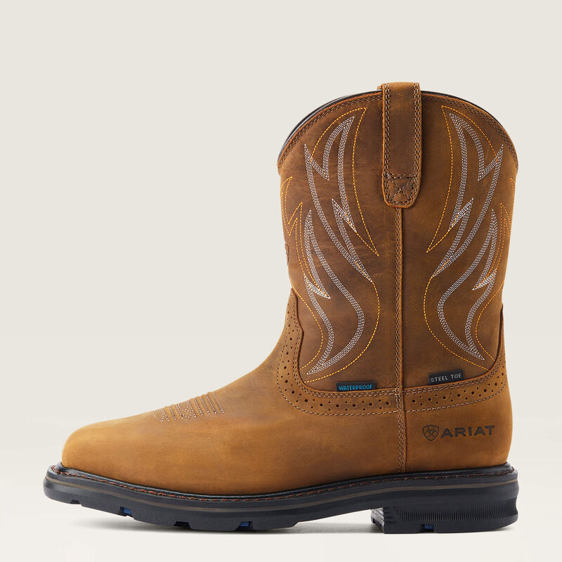 Ariat Sierra Shock Shield Waterproof Steel Toe Work Boot side view