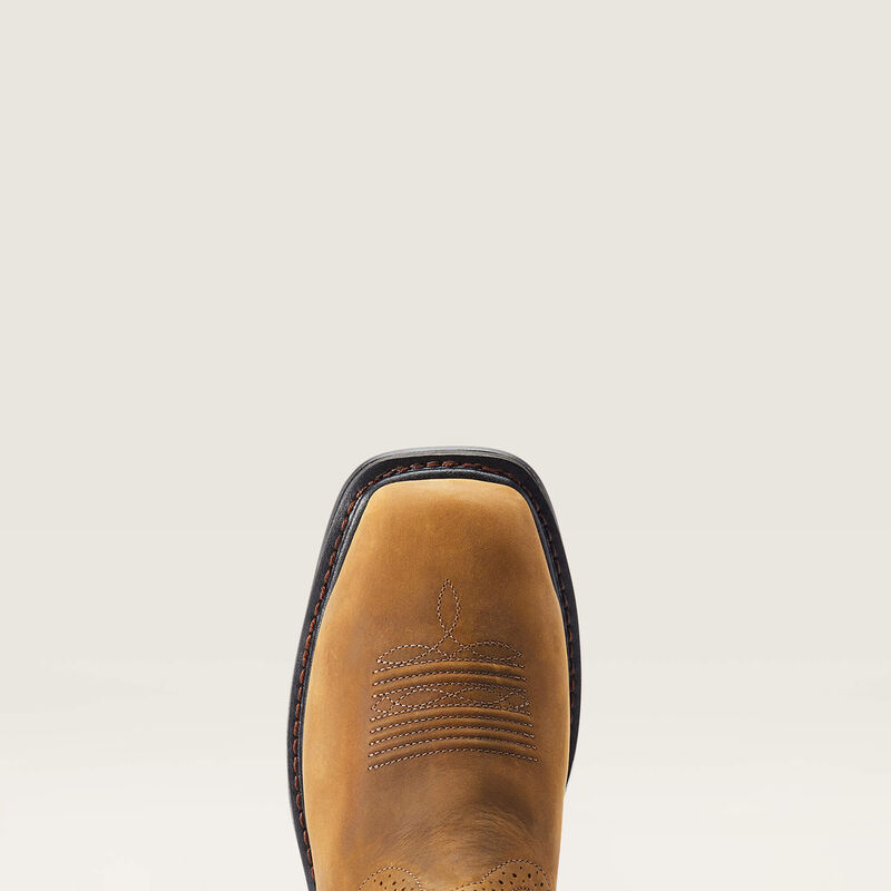 Ariat Sierra Shock Shield Waterproof Steel Toe Work Boot toe detail