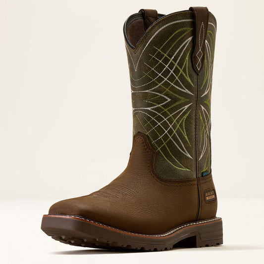 Ariat Activator Waterproof Work Boot front three-quarter view