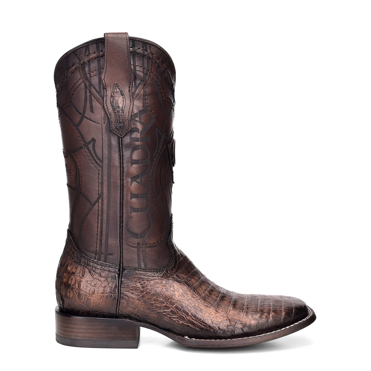 Cuadra CU456 Paris Brown Caiman Square Toe