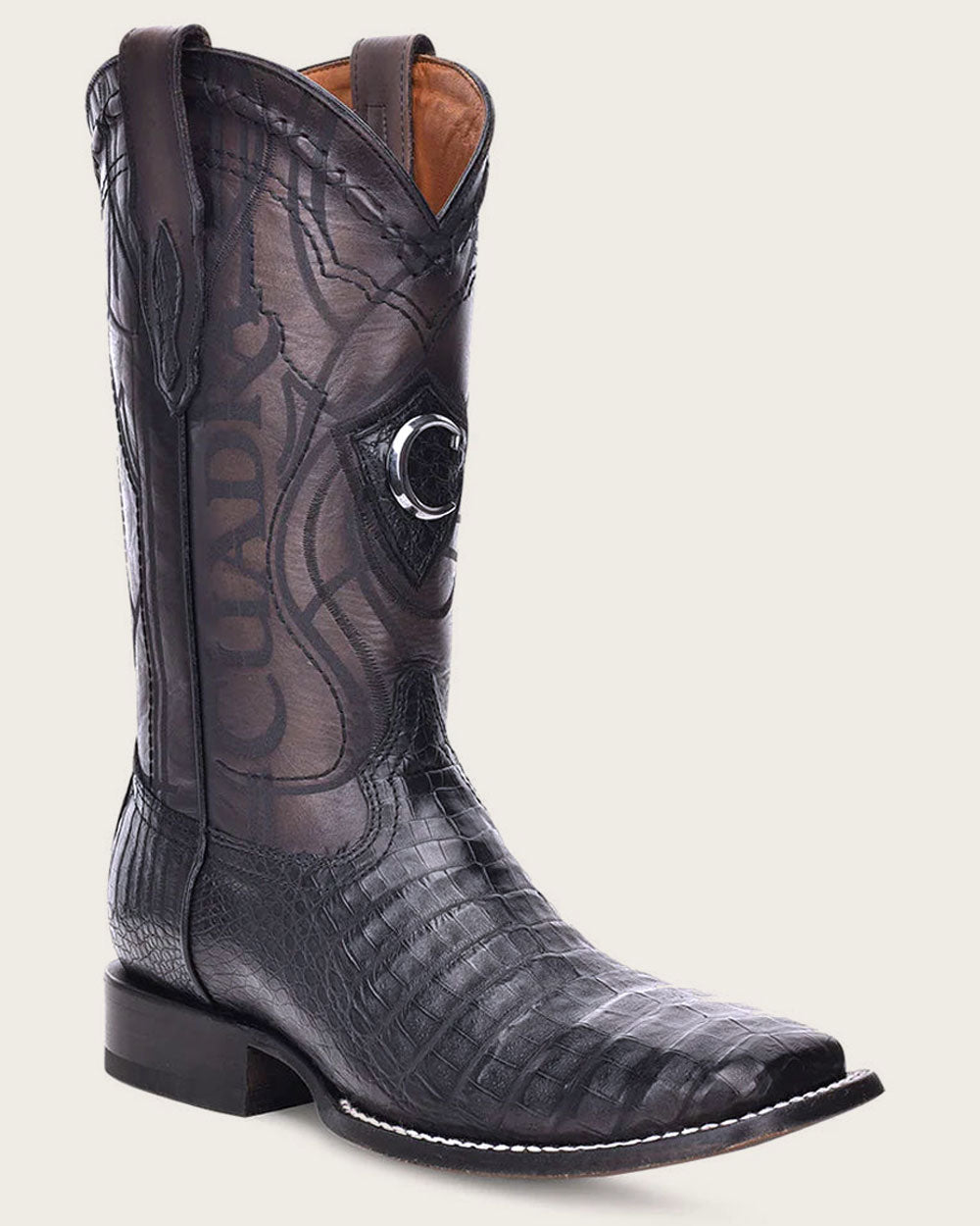 Cuadra CU678 Black Caiman Square Toe – official Cuadra photo 1