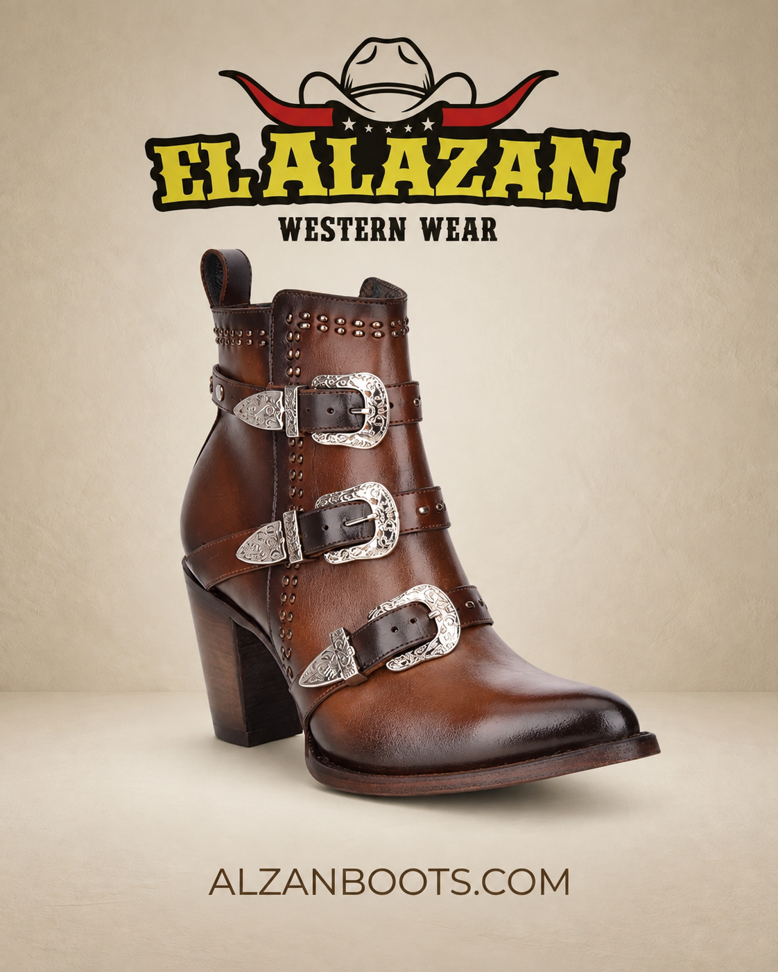 Cuadra women's Saltillo golden harness ankle boots at El Alazan Western Wear