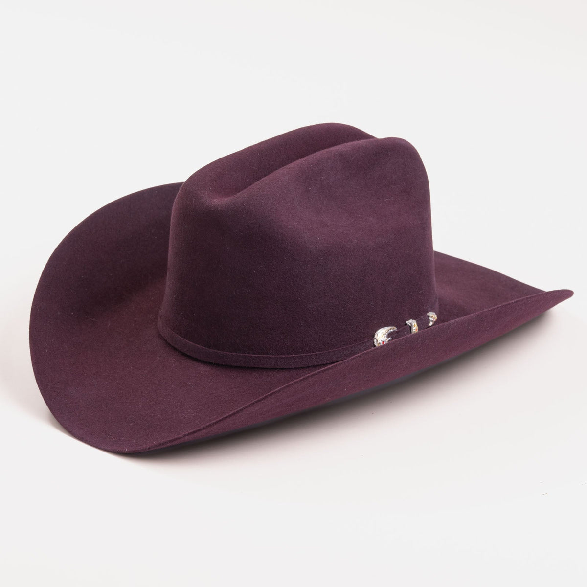Larry Mahan 6X Real cowboy hat in Black Cherry